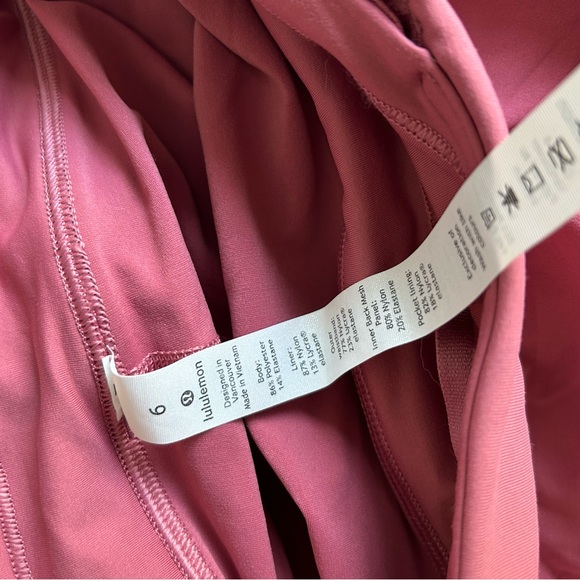 Lululemon cherry pink tennis skirt/skort - Picture 8 of 8